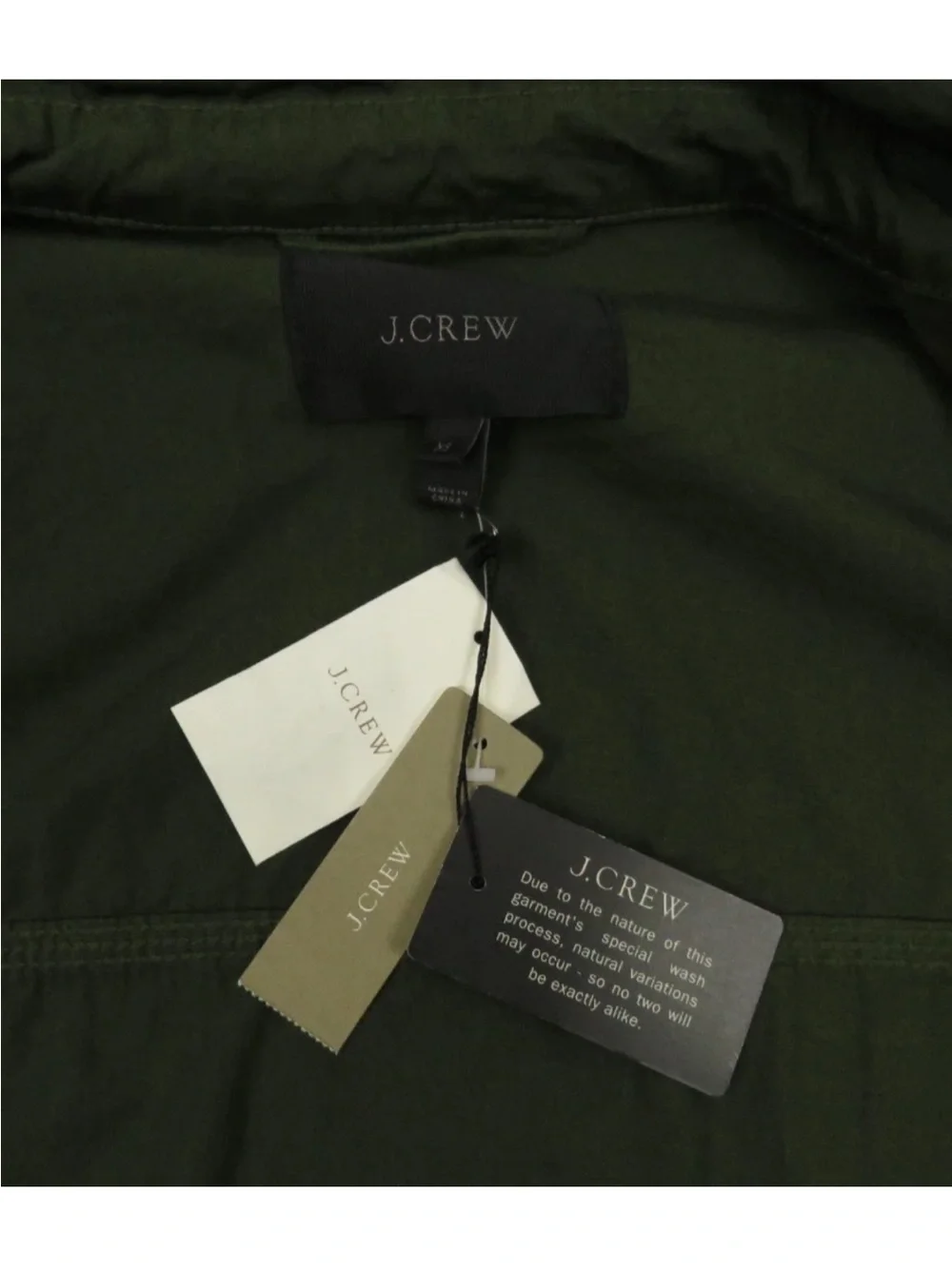 NWT J Crew Military Field Cargo Utility Hooded Full Zip Button Coat Jacket XS